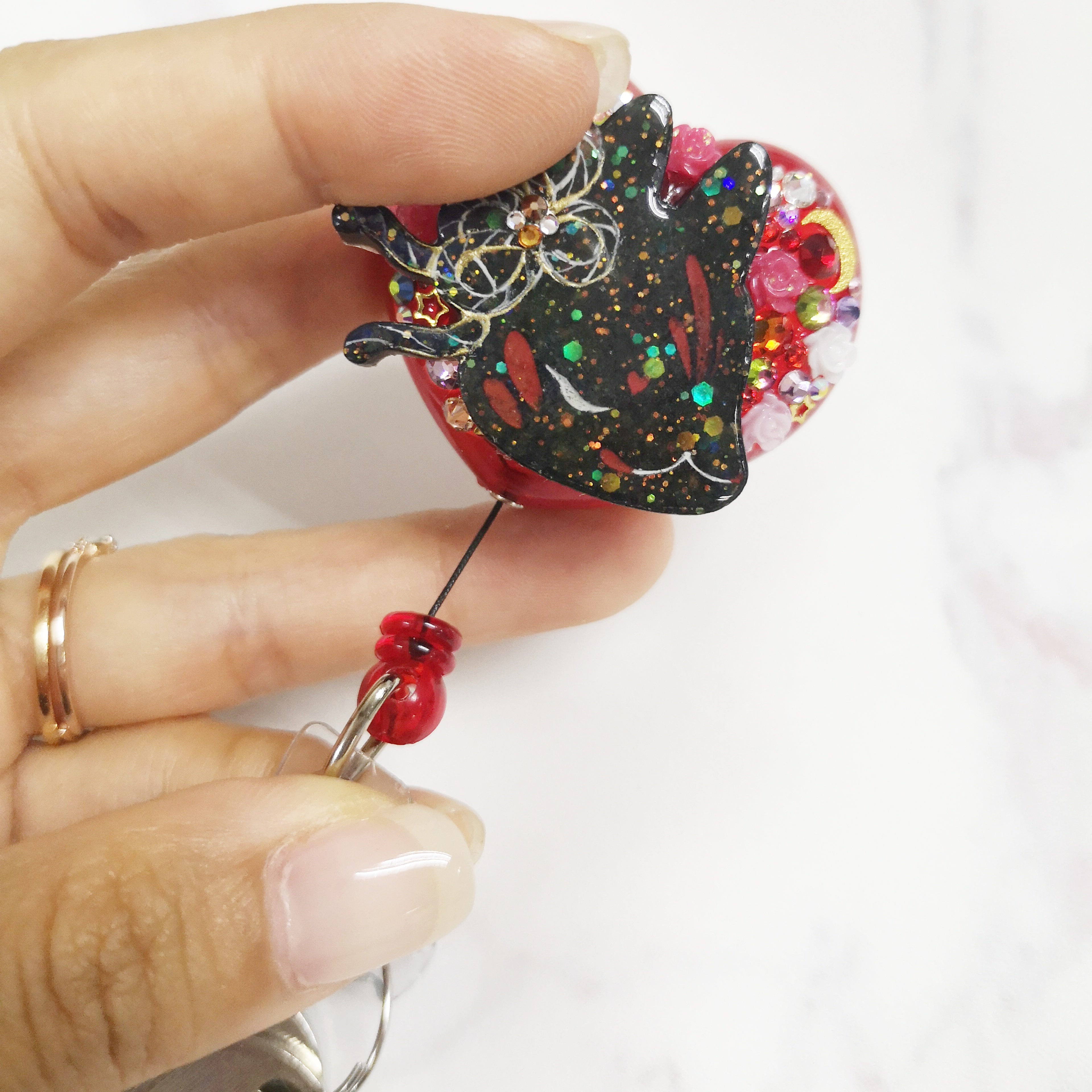 ルナ森 Mood Ring effect Kitsubun Badge Reel