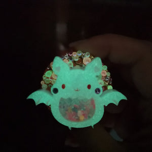 ルナ森 Lilac Froot Bat Grip (Glowing Rhinestones)