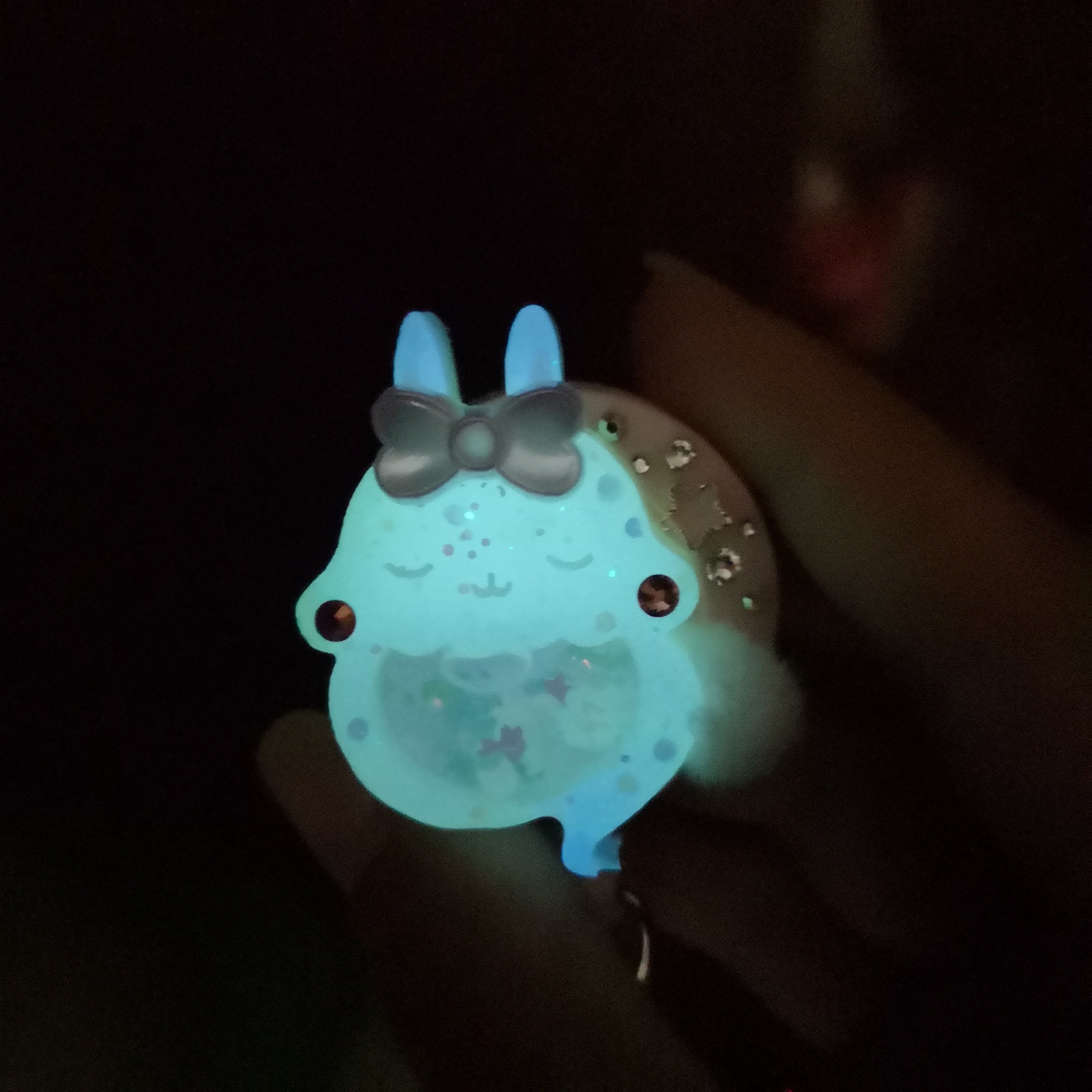 Peach Bun Badge Reel (Glows)