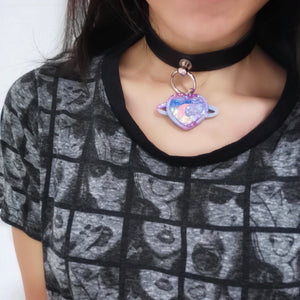 Purple-blue Planetscape Choker