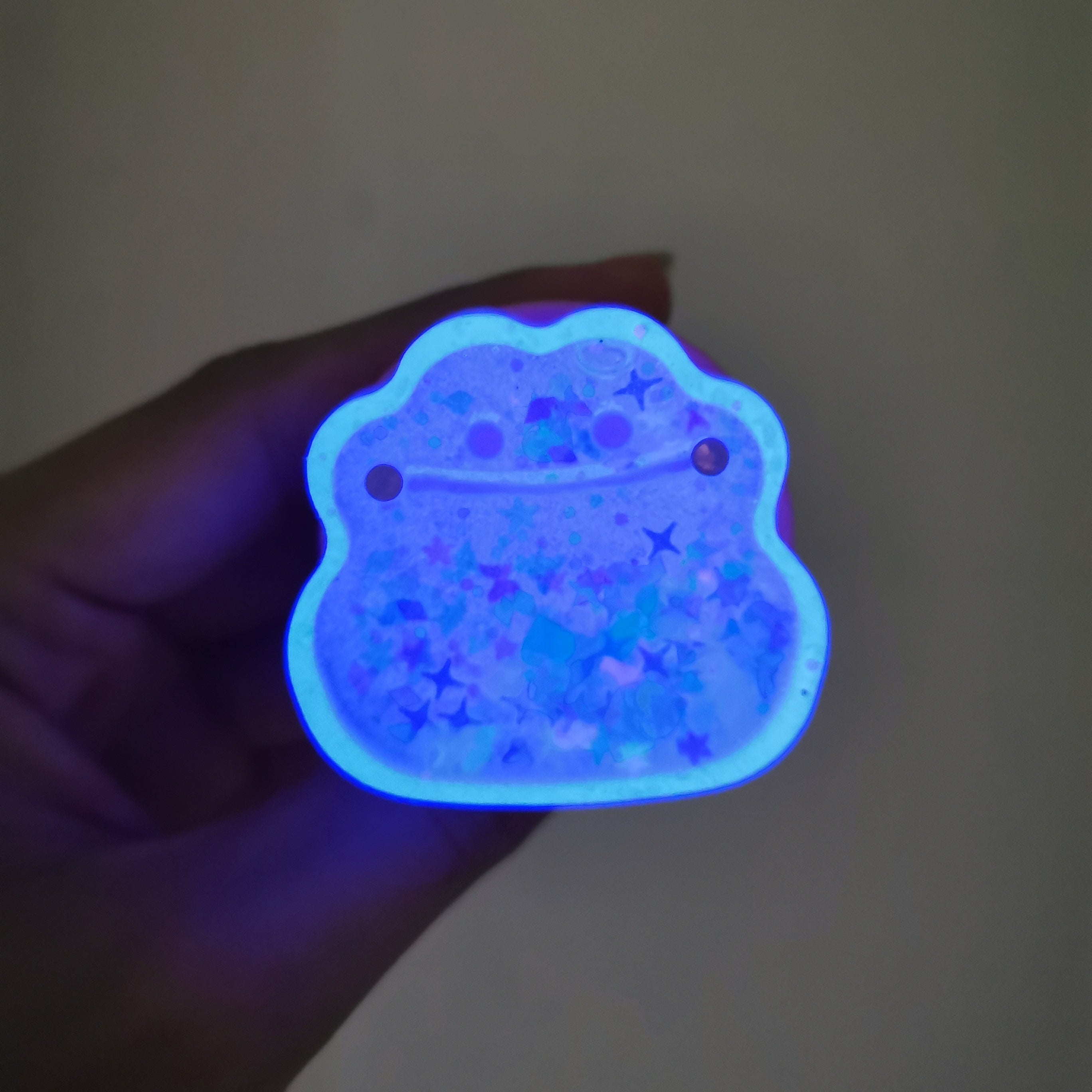 Pink Ditto with Violet Glow Phone Grip