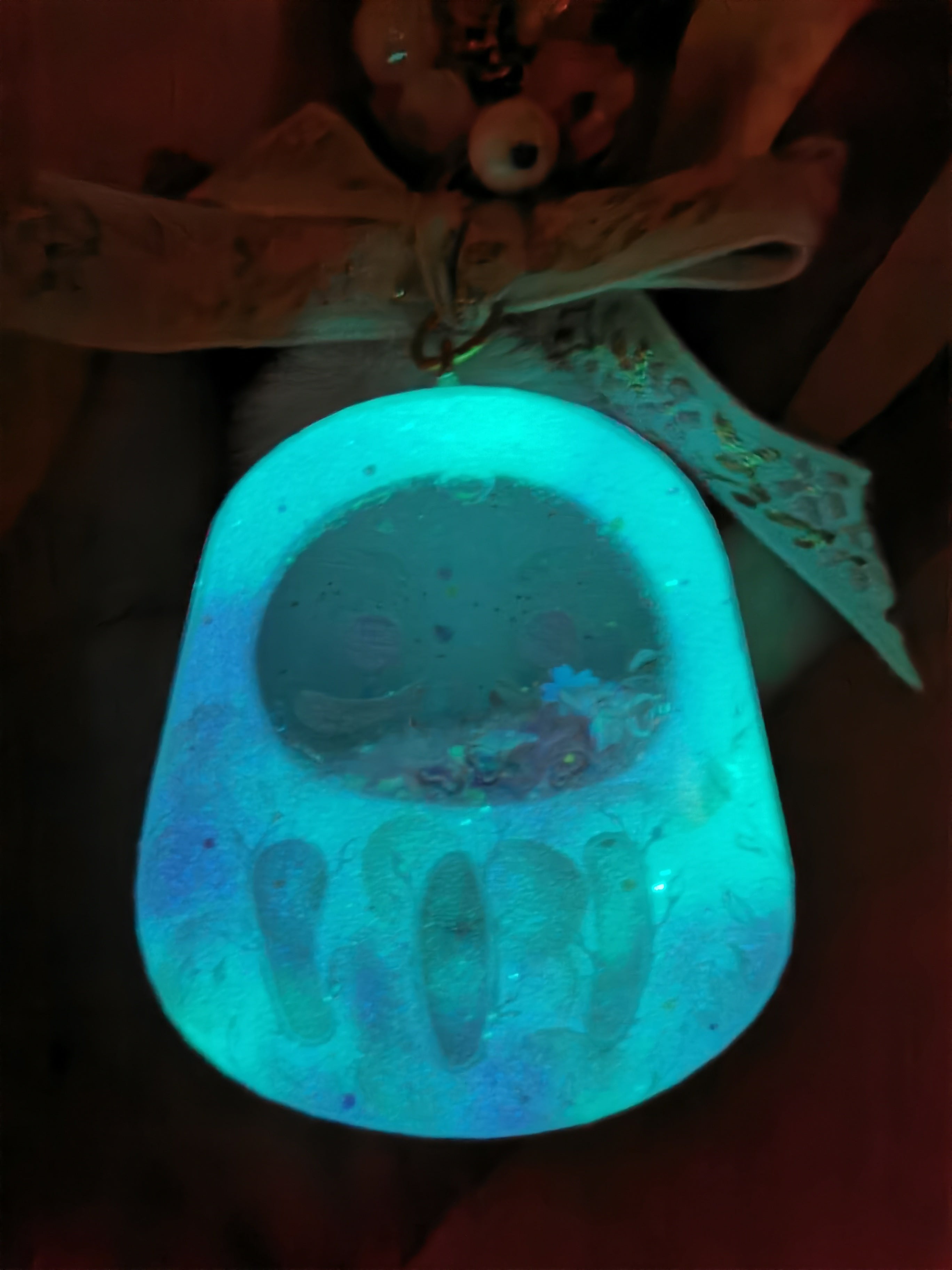 Forest Guardian Painted Daruma Charm