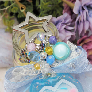 Opal Starlight Boba Belly Chunky Charm with star carrier (Glowing)