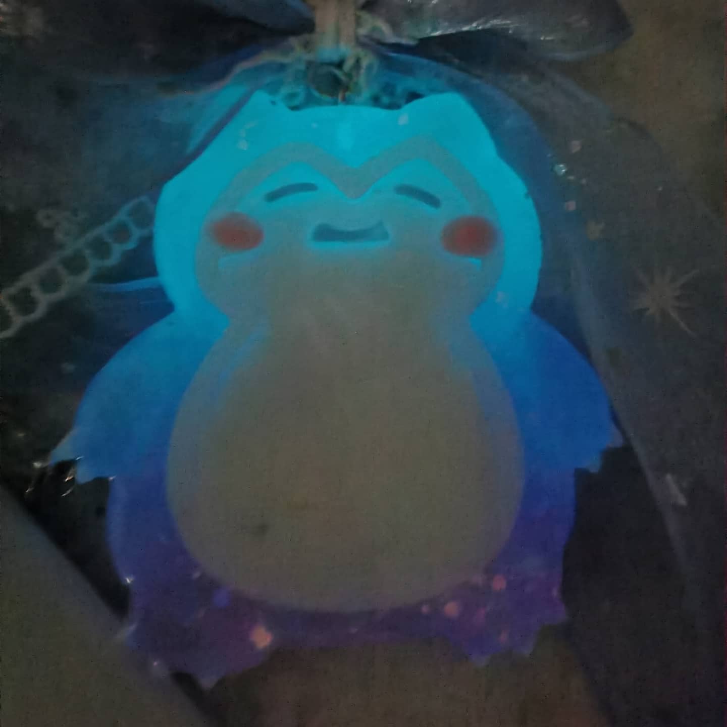 Opal Starlight Boba Belly Chunky Charm with star carrier (Glowing)