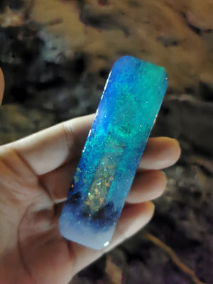 Painted Aurora Barette (Rounded Rectangle)