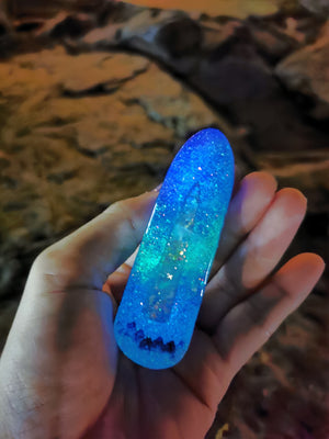 Painted Aurora Barette (Teardrop)