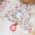 Cherry Bonbun Charm with Floral Srunchie