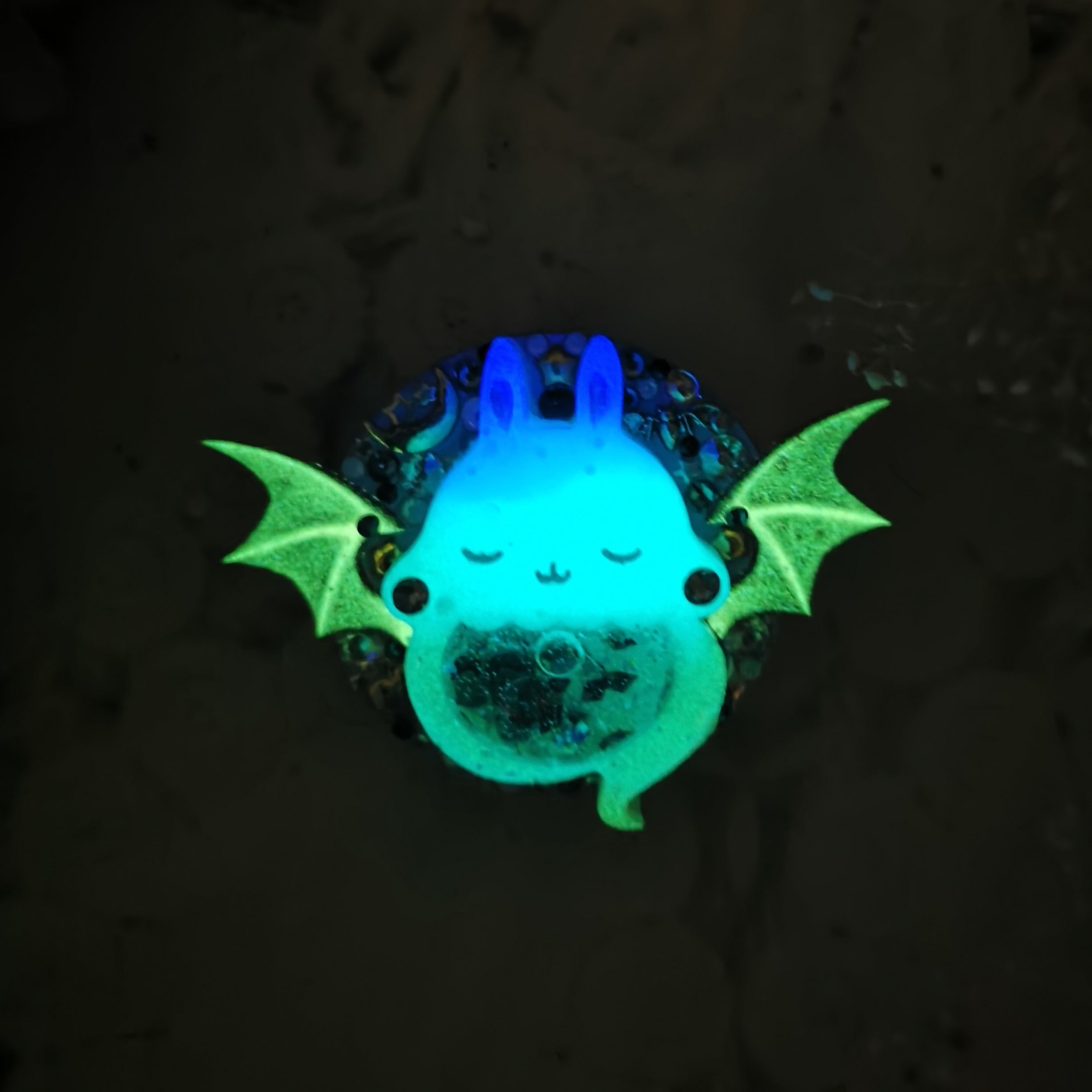Ghostie Bat Bun Grip (Glows)