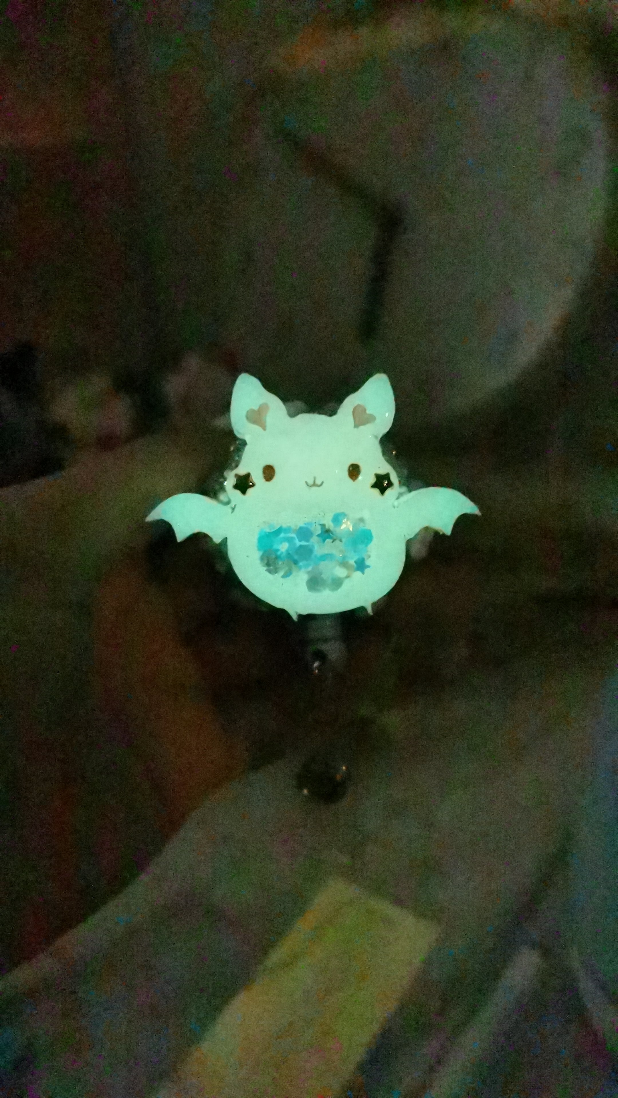 Baby Pink Froot Bat Badge Reel (glows)