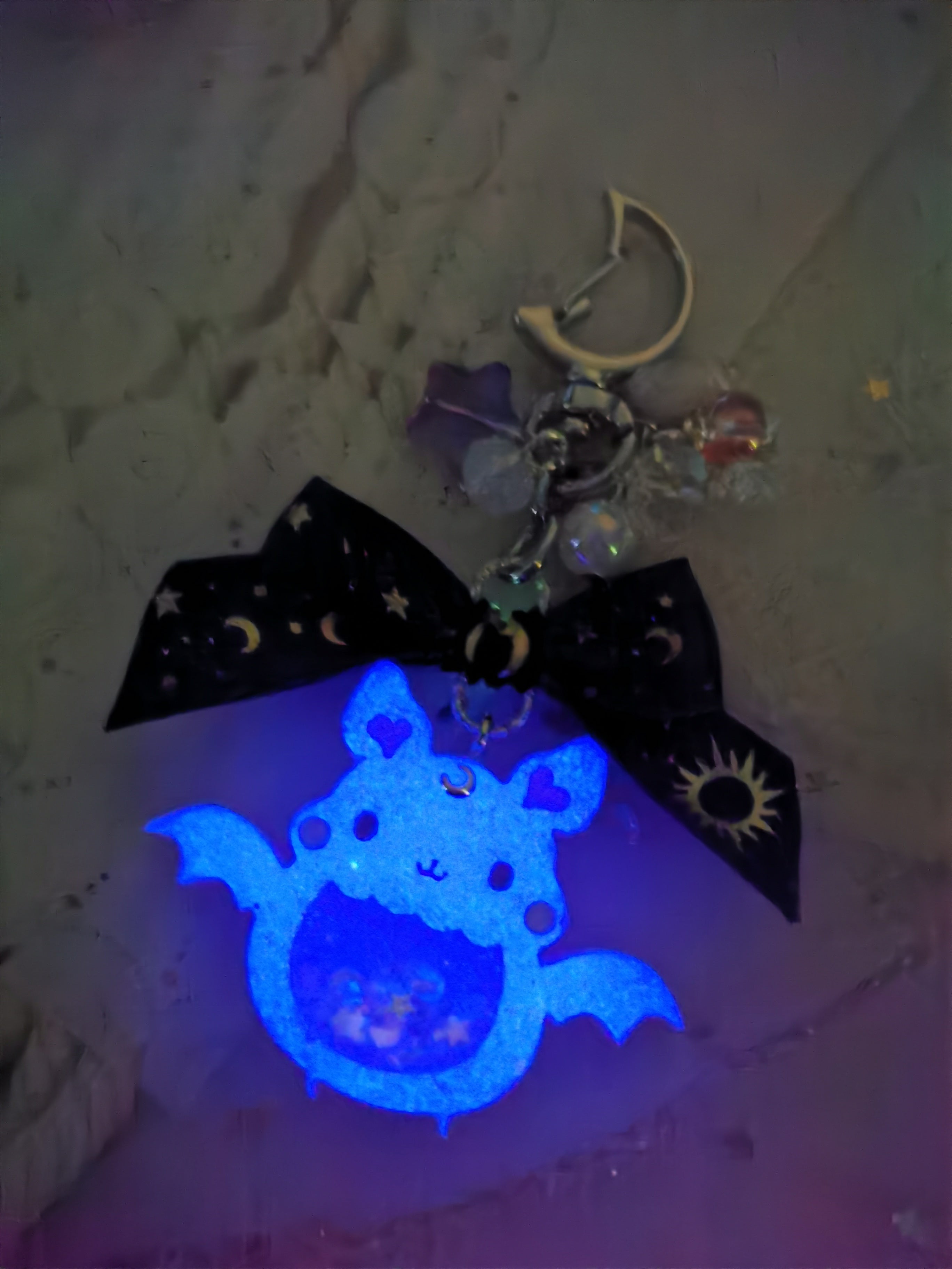 Pink Froot Bat Charm (glows)