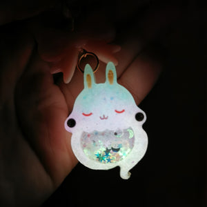 Coral Fade Ghostie Bun Charm