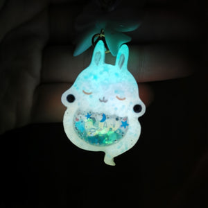 Periwinkle Fade Ghostie Bun Charm