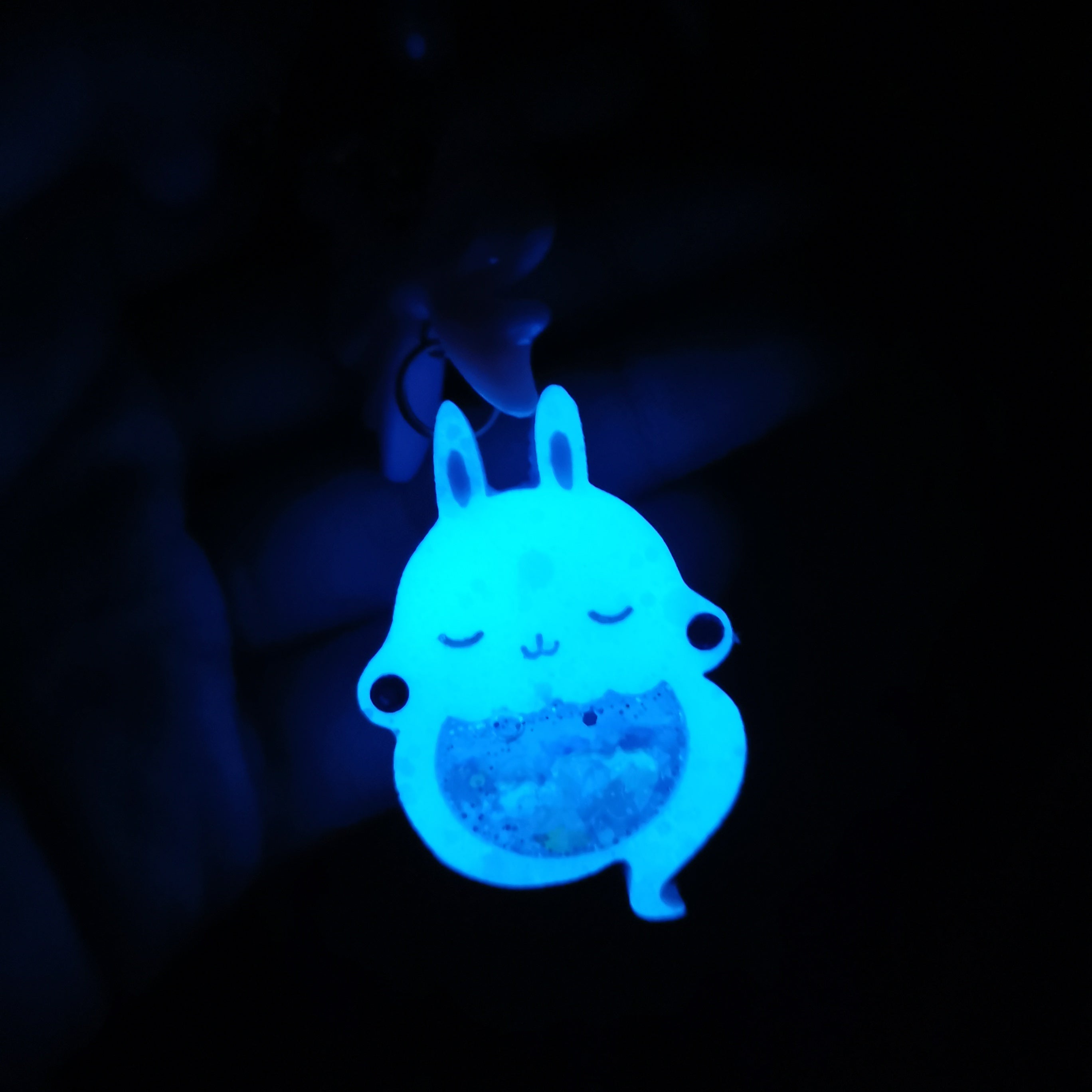 Grape Soda Ghostie Bun Charm