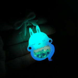 Blue Smoke Ghostie Bun Charm