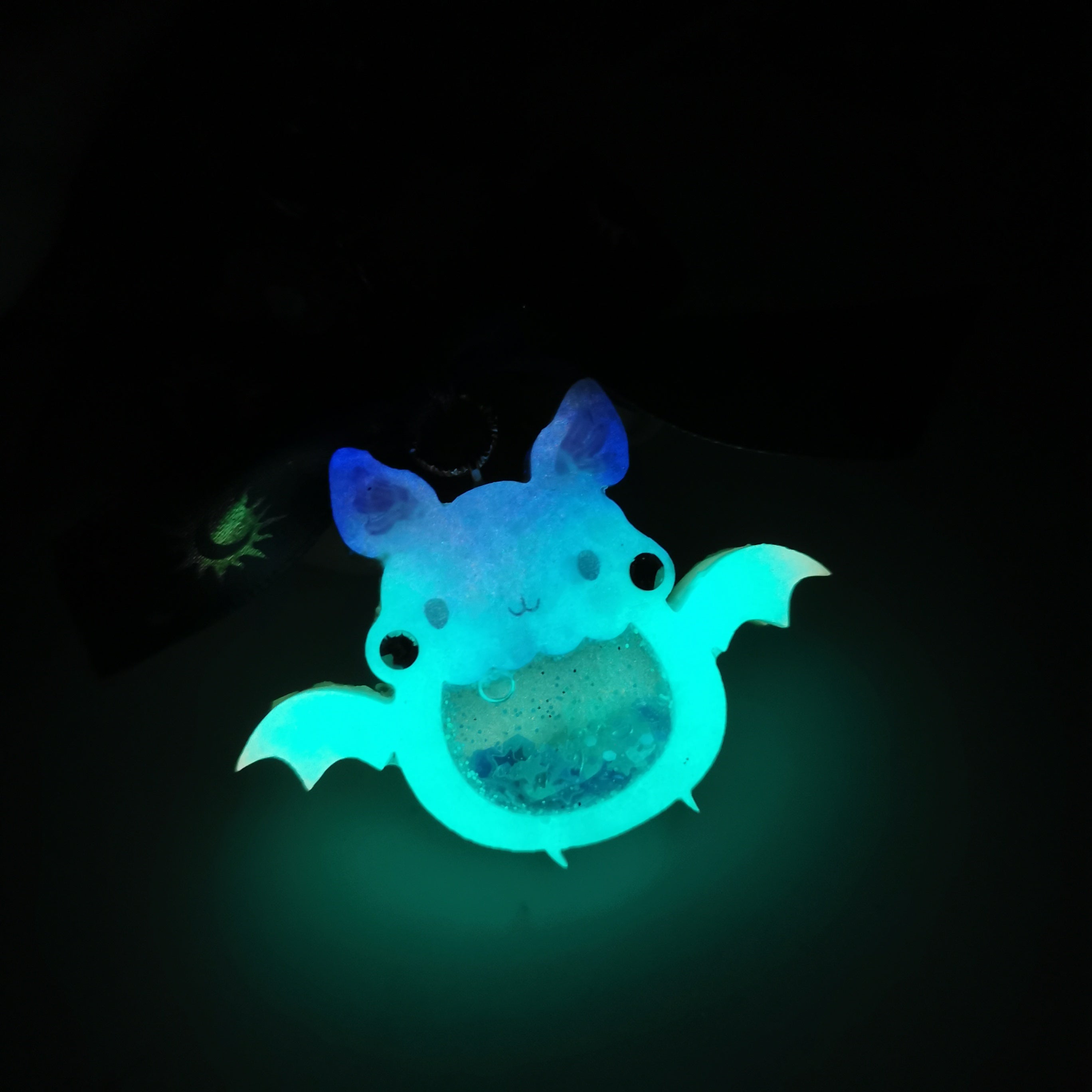 Smokey Blue Froot Bat Charm (glows)