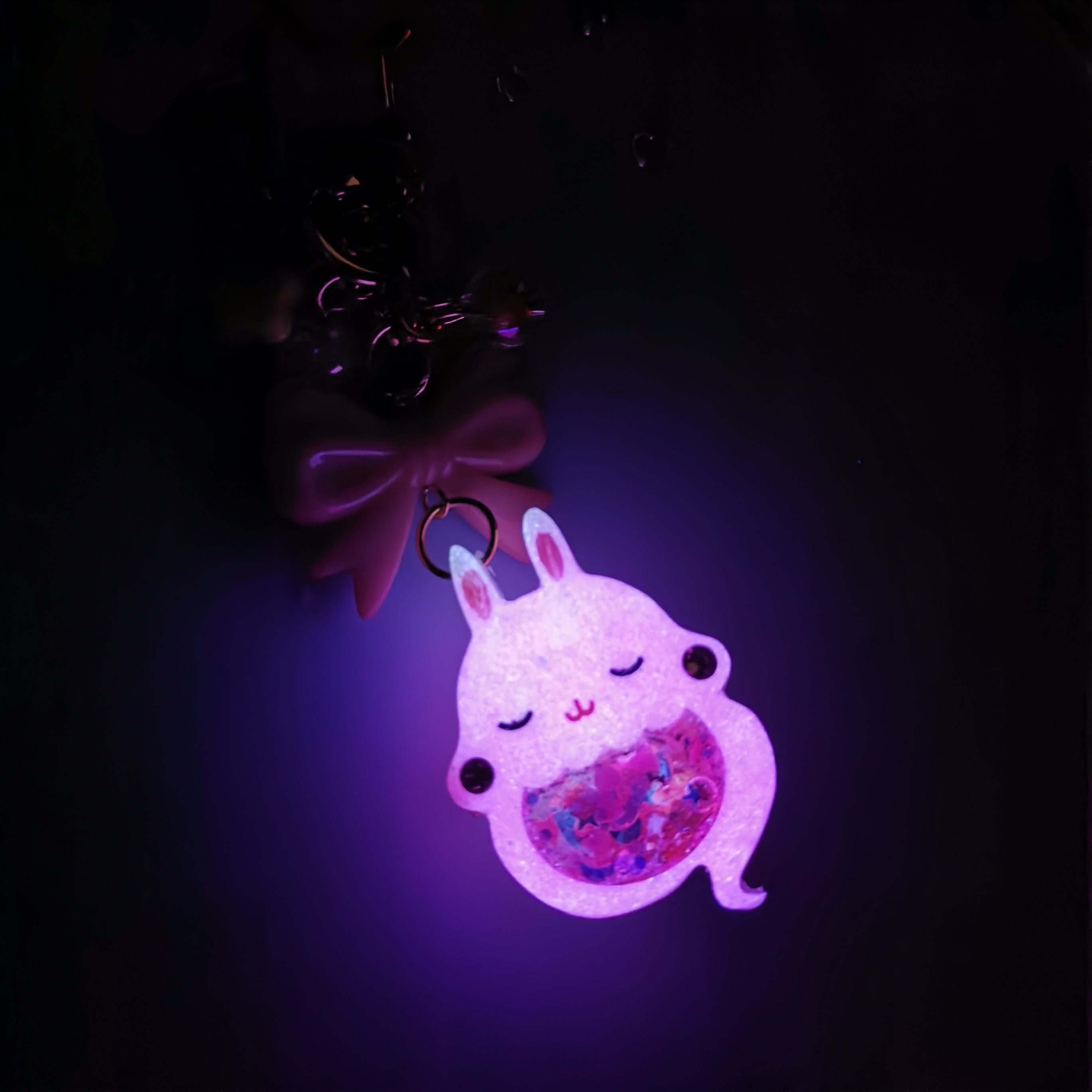 Cherry Drop Ghostie Bun Charm