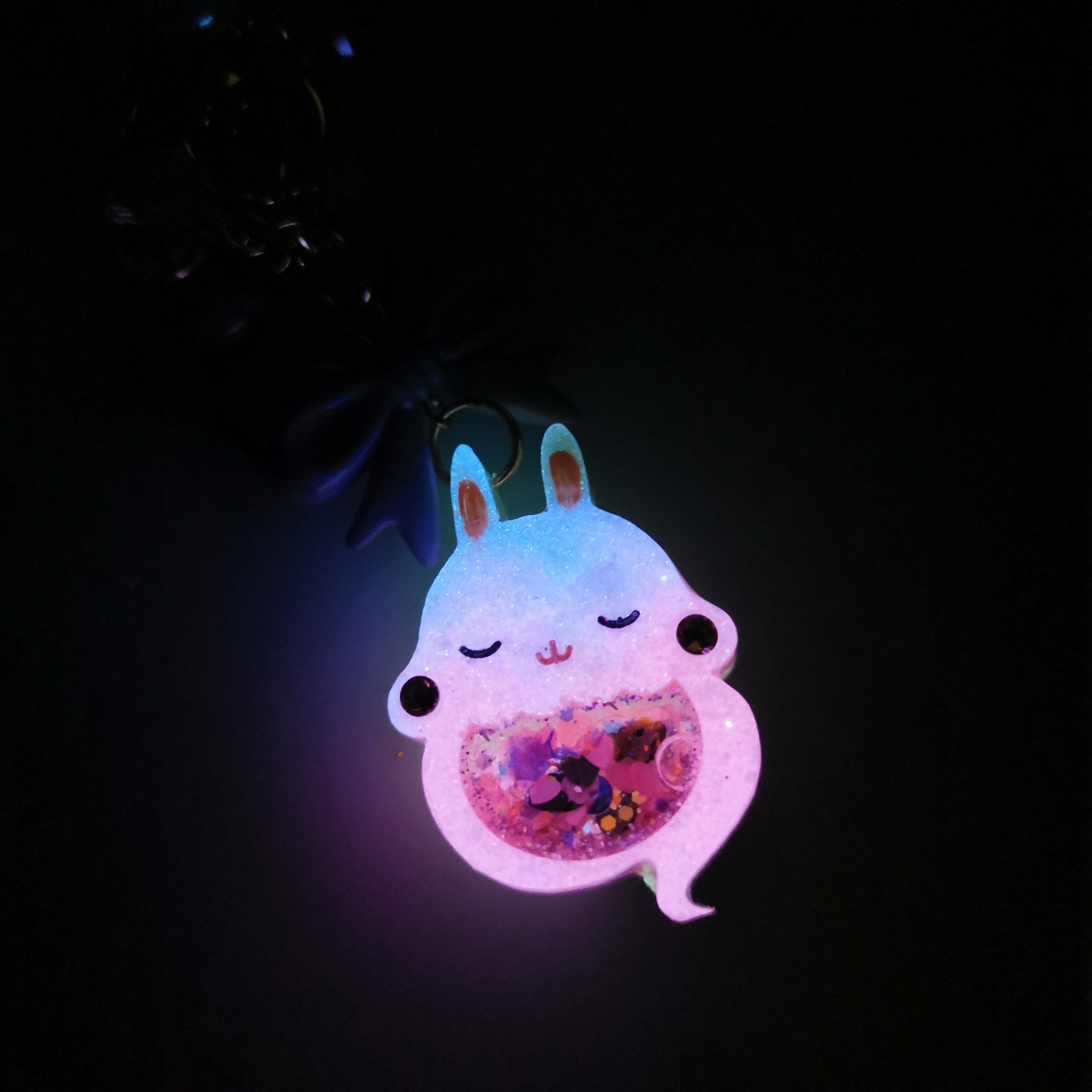 Black Cherry Ghostie Bun Charm