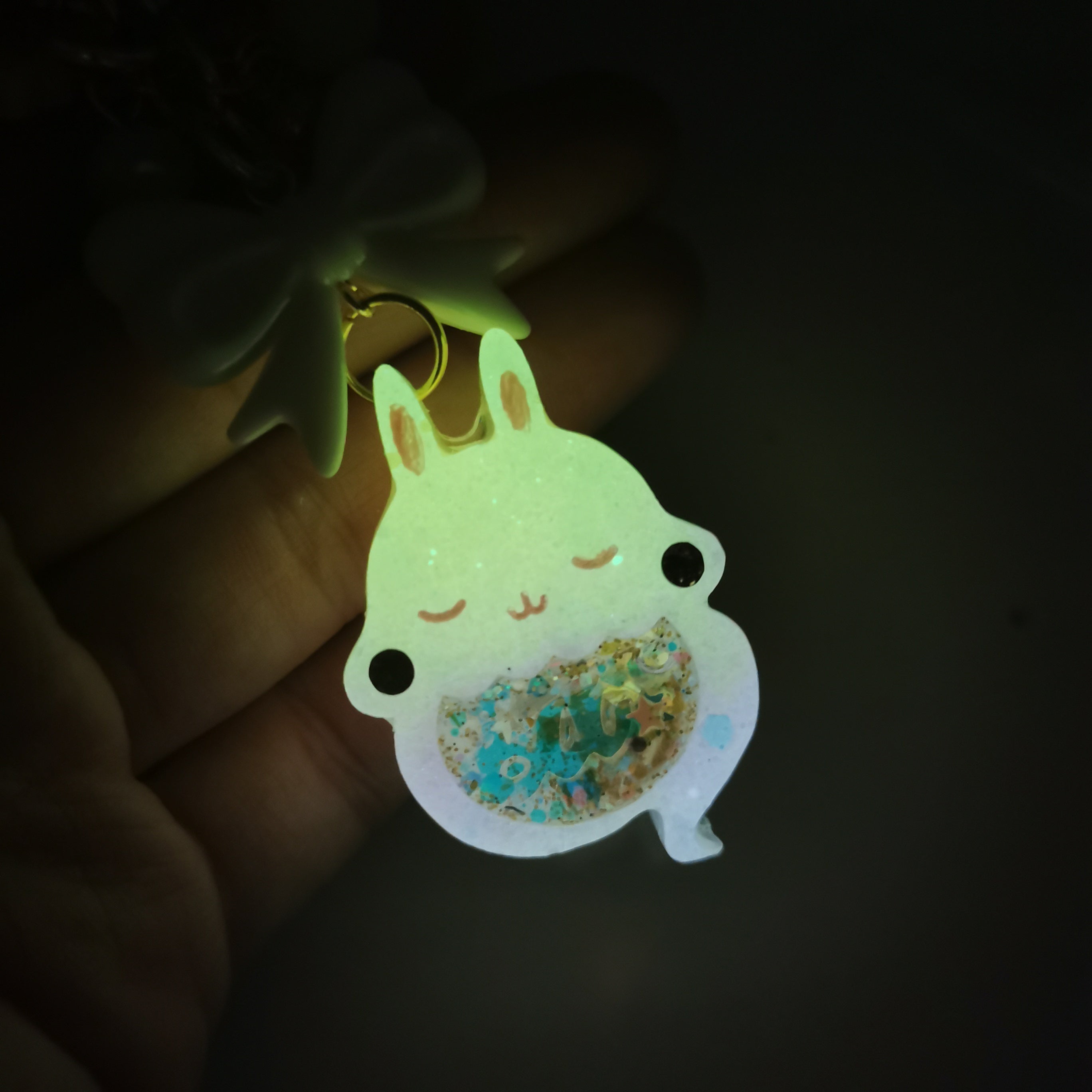 Honey Drop Ghostie Bun Charm