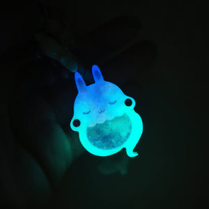 Smokey Blue Ghostie Bun Charm