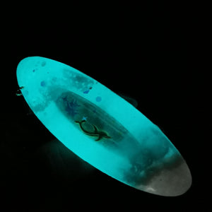 Laguna Seafoam Oval Barrette Clasp