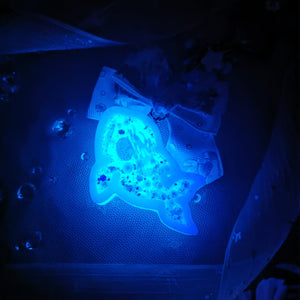 Ultraviolet Baby Orca Charm (Glowing)