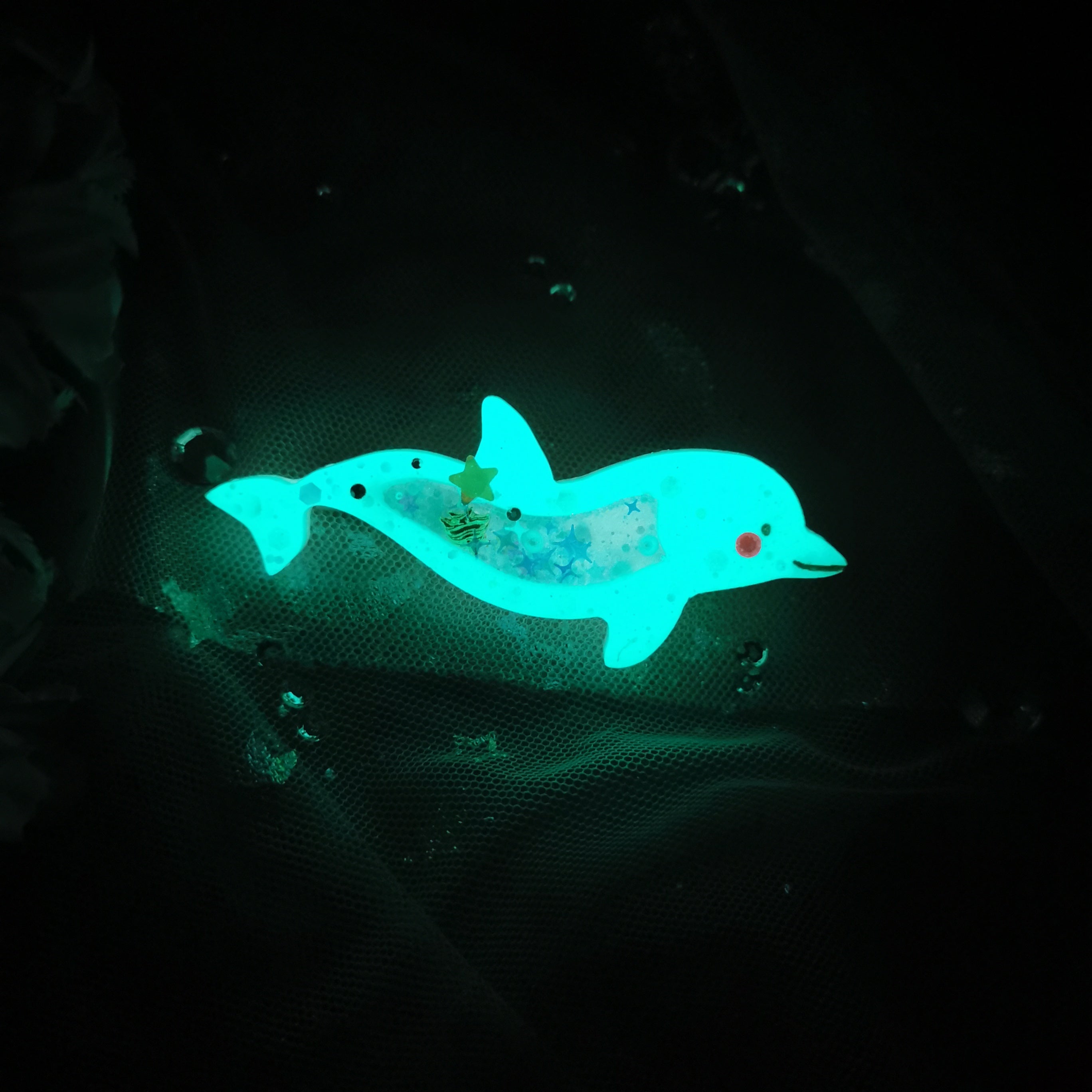 Jade River Dolphin (6cm slim clip)
