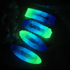 Twilight Tides with Silver Turtle Barrette (Clasp)