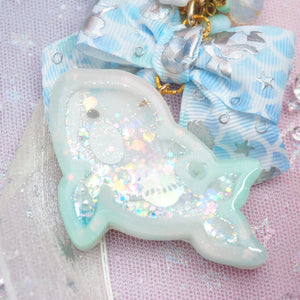 Jade Baby Orca Charm (Glowing)