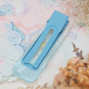 Pale Sands Shaker Barette (turtle bay, rounded rectangle)