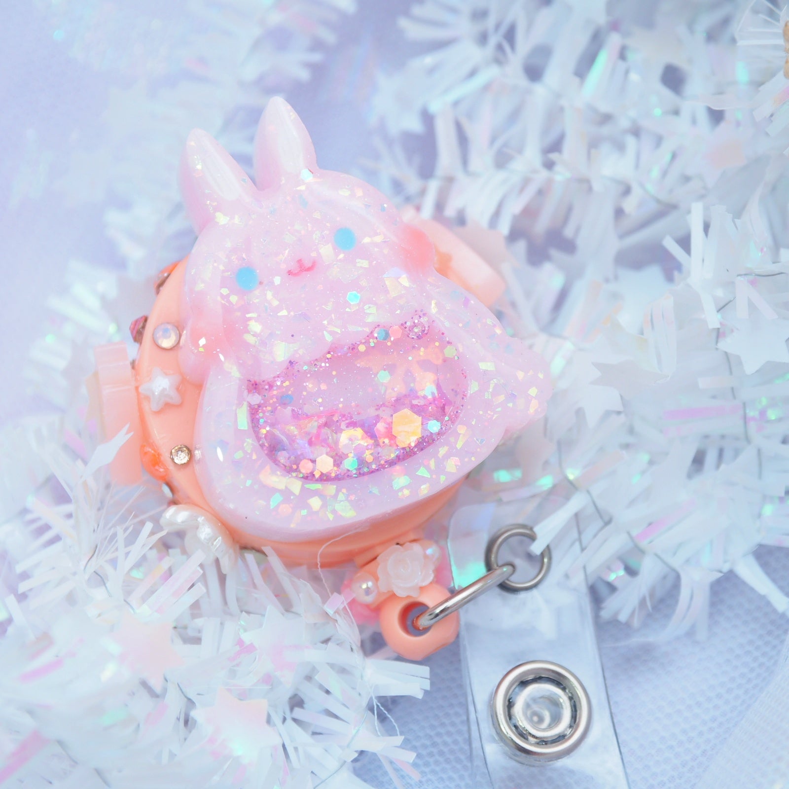 Pink Bunbun Badge Reel