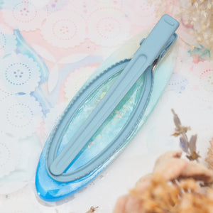 Mediterranean Sea Shaker Barette (Porpoise, oval)
