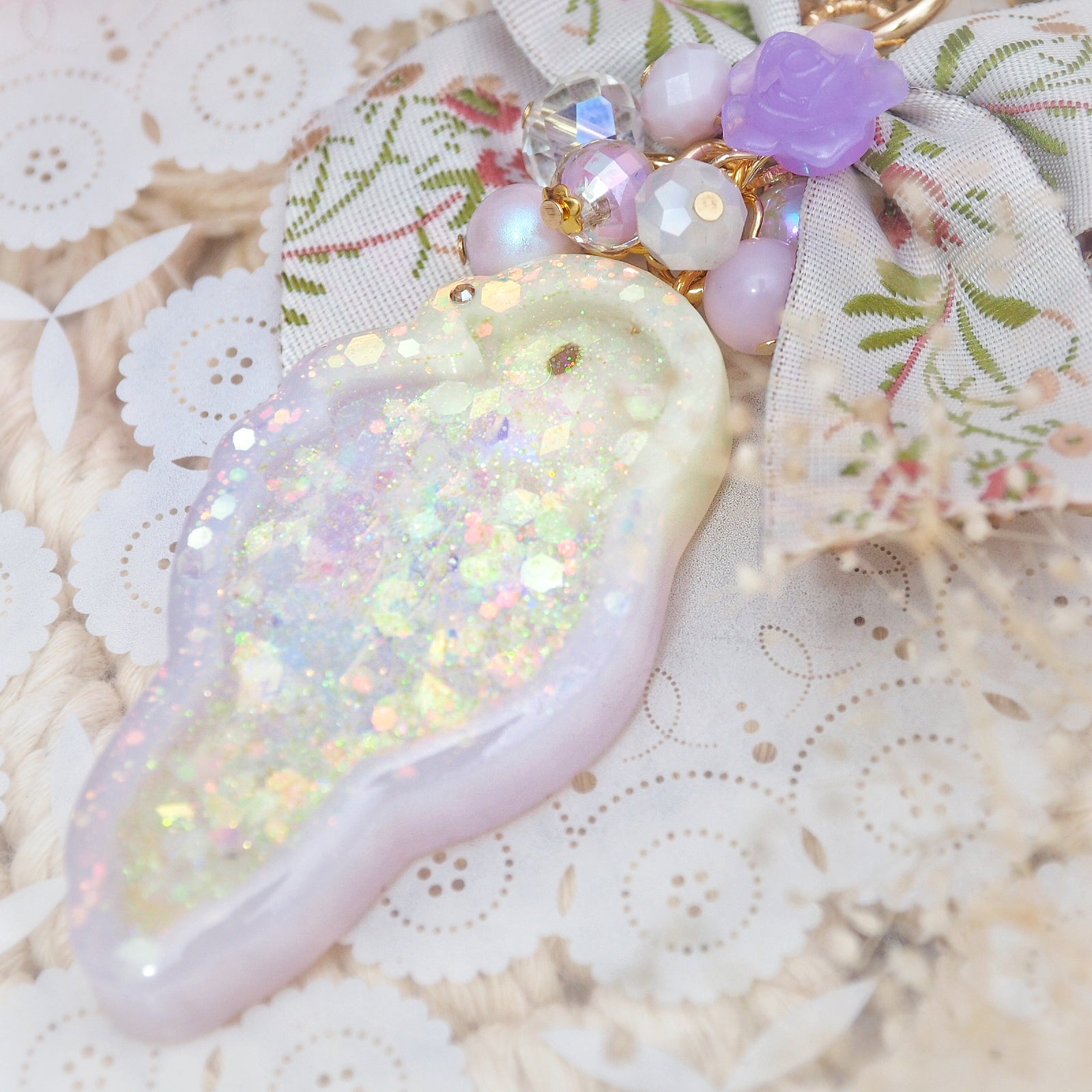 Purple/Yellow Birb Shaker Charm
