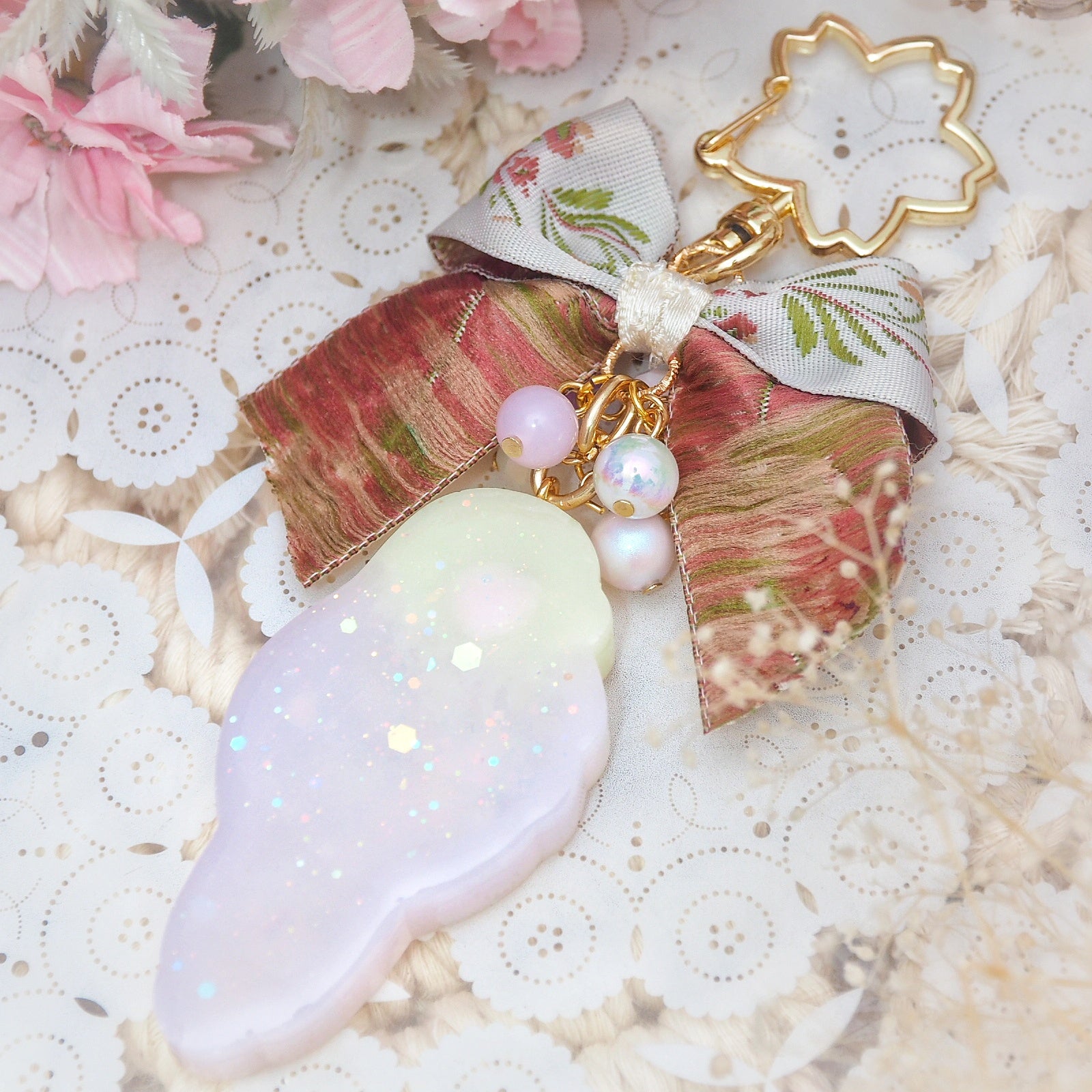 Purple/Yellow Birb Shaker Charm