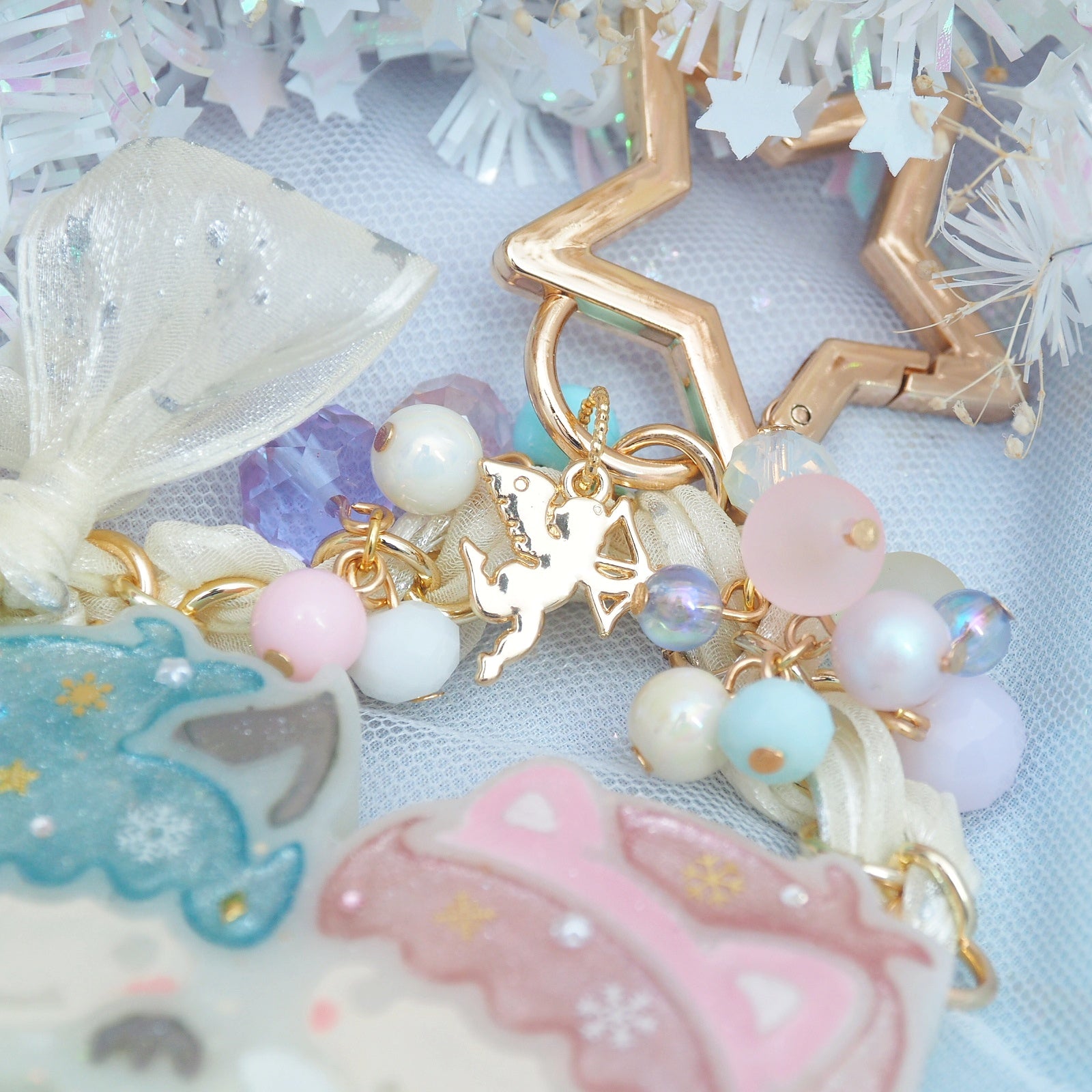 Cat-eye Twin Cats Chunky Charm