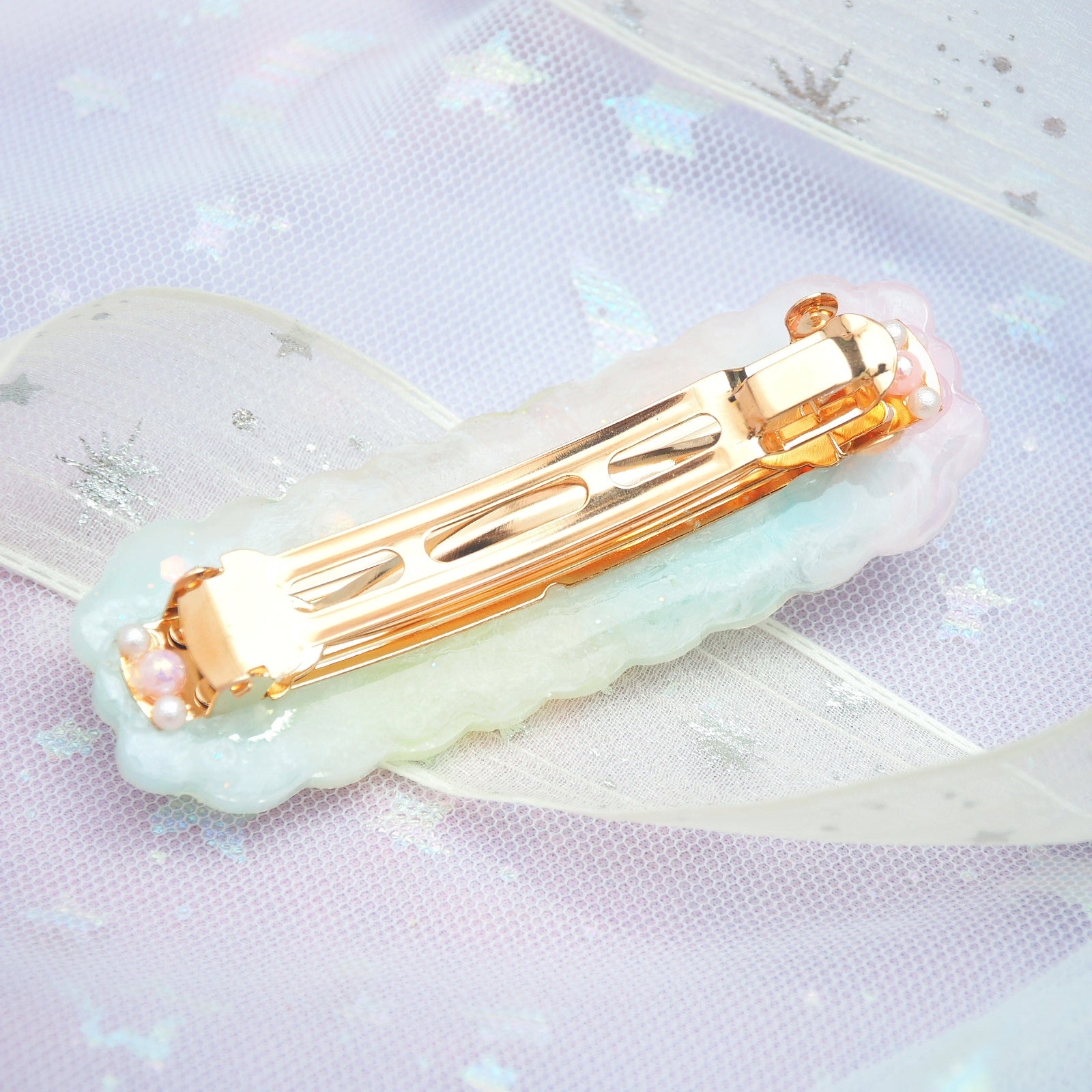 Toccata & Fugue in D Minor Musical barrette (7cm gold clasp)