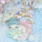 Cat-eye Twin Cats Chunky Charm
