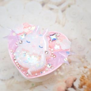 Dreamy Pink Boo Bun on Pink Heart Grip (Glows)