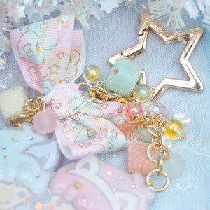 Puffy Twin Cats Chunky Charm