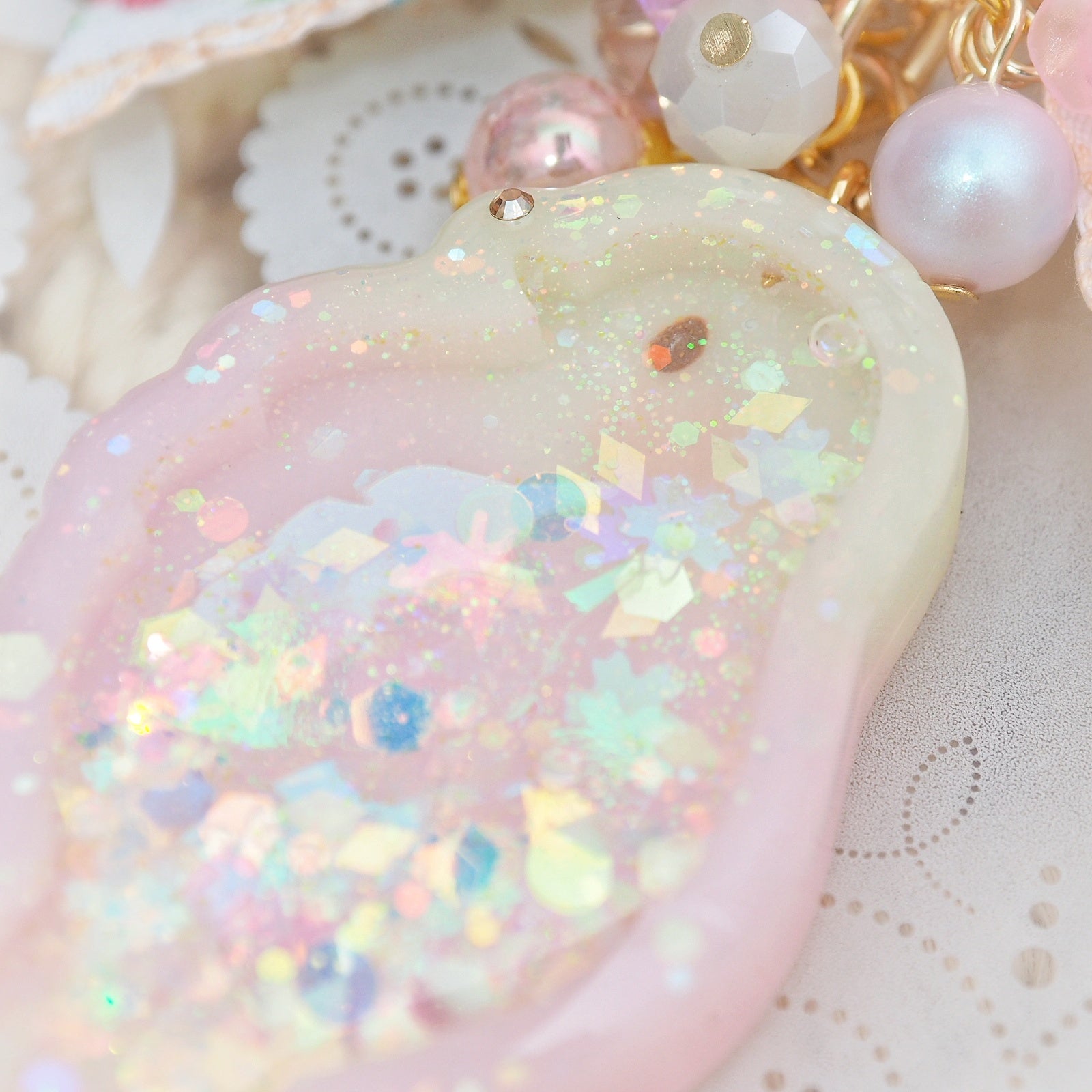 Pink/Yellow Birb Shaker Charm
