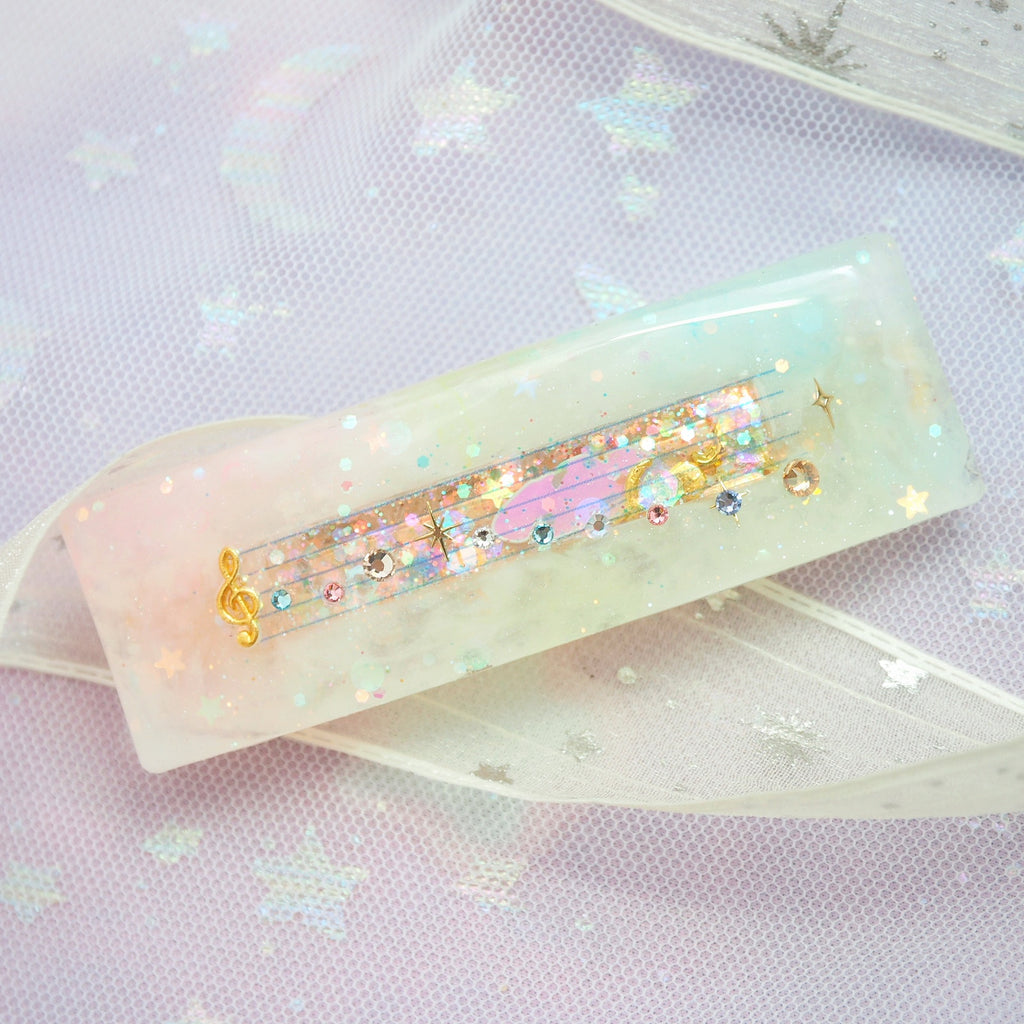 Toccata & Fugue in D Minor Musical barrette (7cm gold clasp)