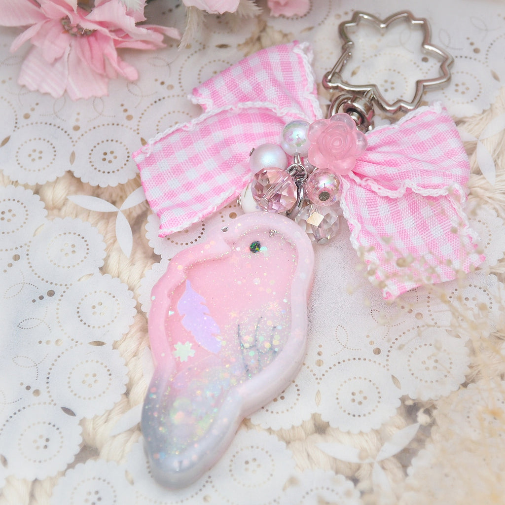 Galah Birb Shaker Charm (crest down)