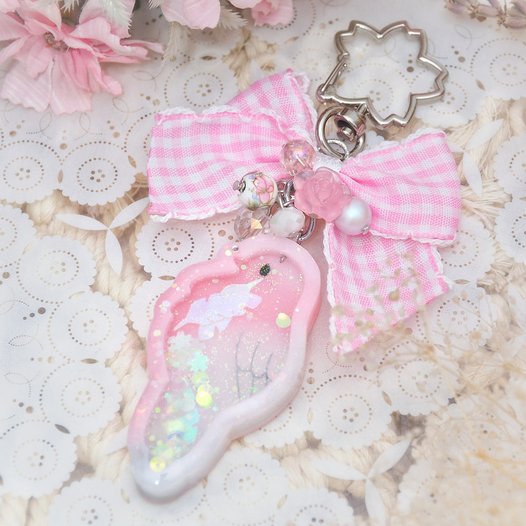 Galah Birb Shaker Charm (crest down)