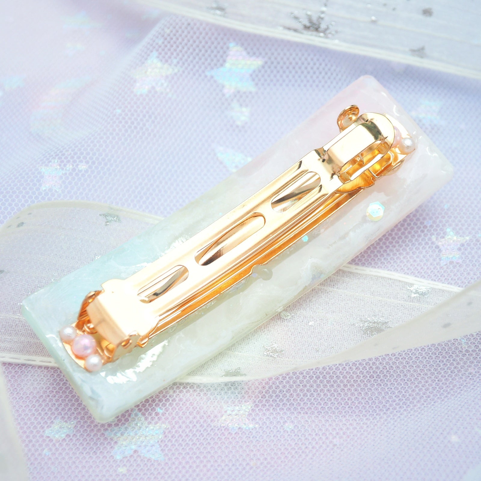 Toccata & Fugue in D Minor Musical barrette (7cm gold clasp)