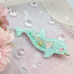 Jade River Dolphin (6cm slim clip)