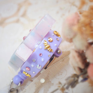 Lavender Grey Froot Bat Badge Reel (glows)