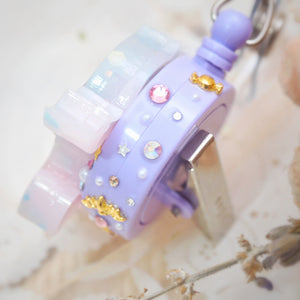 Lavender Grey Froot Bat Badge Reel (glows)