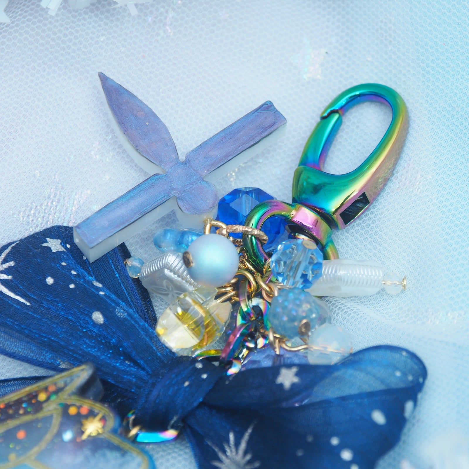 Galactic Dragon Painted Charm