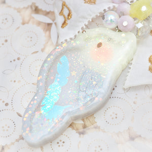 Grey/Yellow Tiel Birb Shaker Charm