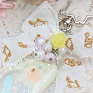 Grey/Yellow Tiel Birb Shaker Charm