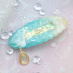 Lagoon with Gold Dolphin Barrette (Clasp)